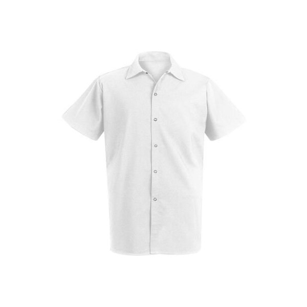 Vf Imagewear Chef Designs Long Cook Shirt, White, Plain Weave, Spun Polyester, 2XL 5035WHSSXXL - main